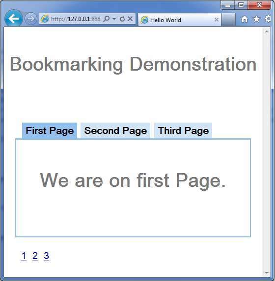 GWT Bookmarking Demo