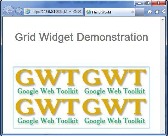 GWT Grid Widget
