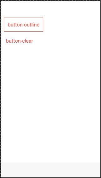 Ionic Button Outline