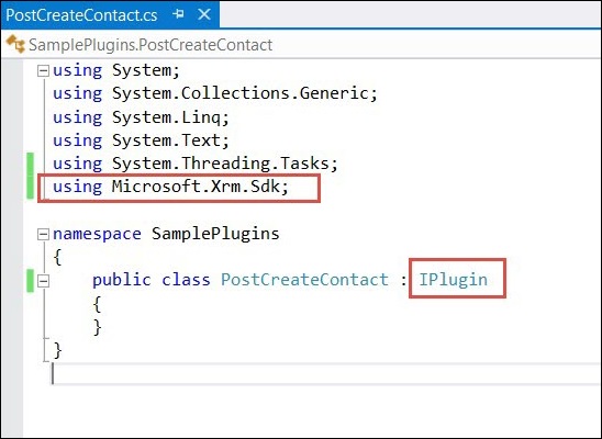 Mscrm Plugin Sample Code