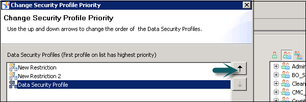 Change Security Profile Priority