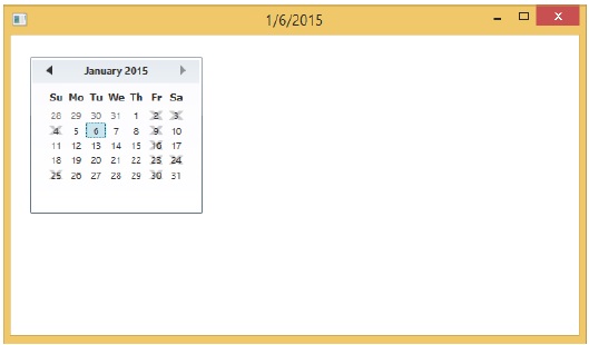 Calendar Output